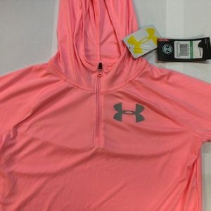 Under Armour 1/4 Zip Up Hoodie, Youth Size Large